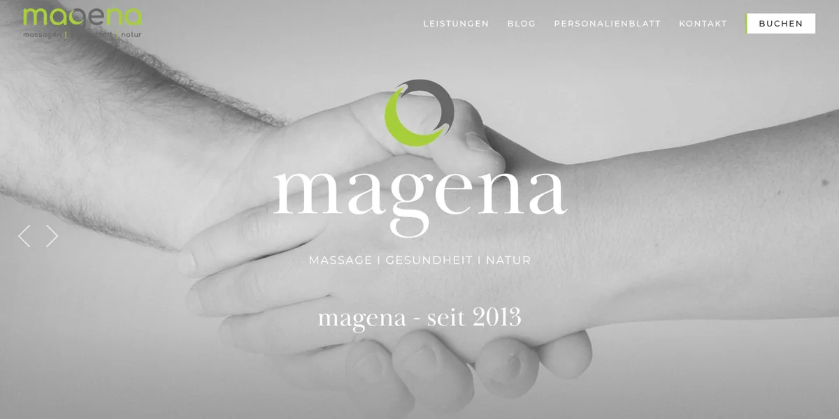 Startseite von magena