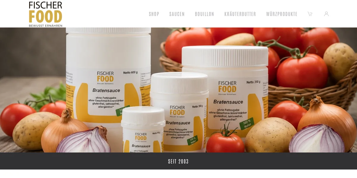 Startseite von Fischer Food